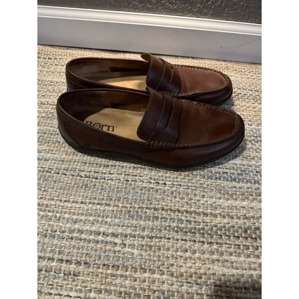 Born Men's Simon Penny Loafers Brown 10.5 In Great Shape